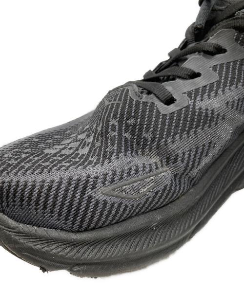 HOKA（ホカ）HOKA (ホカ) クリフトン 9 ワイド ブラック サイズ:26.5の古着・服飾アイテム