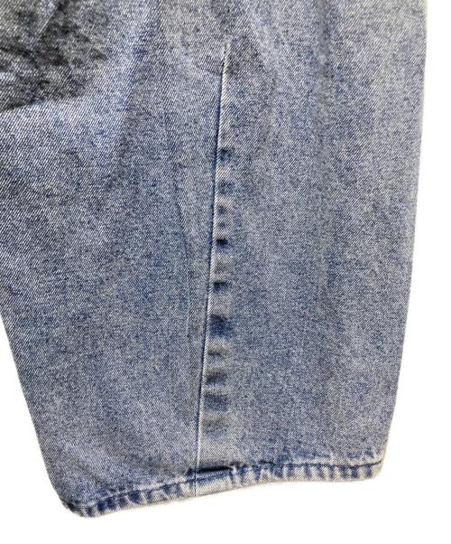 FREAK'S STORE（フリークスストア）FREAK'S STORE (フリークスストア) ワイドシルエット カーブ ダメージ加工 デニムパンツ インディゴ サイズ:Sの古着・服飾アイテム