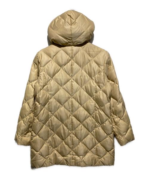 BURBERRY LONDON（バーバリーロンドン）BURBERRY LONDON (バーバリーロンドン) 裏地ノバチェックラビットファーダウンコート ベージュ サイズ:9の古着・服飾アイテム