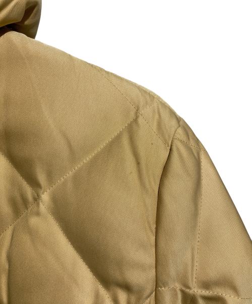 BURBERRY LONDON（バーバリーロンドン）BURBERRY LONDON (バーバリーロンドン) 裏地ノバチェックラビットファーダウンコート ベージュ サイズ:9の古着・服飾アイテム