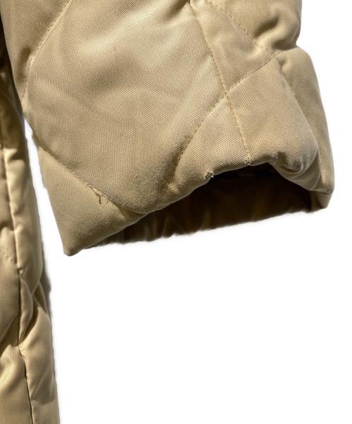 BURBERRY LONDON（バーバリーロンドン）BURBERRY LONDON (バーバリーロンドン) 裏地ノバチェックラビットファーダウンコート ベージュ サイズ:9の古着・服飾アイテム