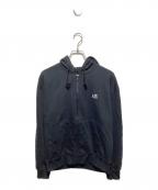 ARMANI EXCHANGEアルマーニ エクスチェンジ）の古着「old ロゴ刺繍ジップパーカー」｜ブラック