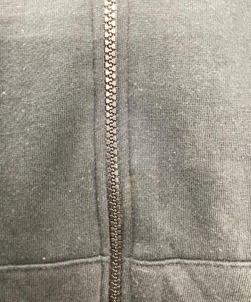 ARMANI EXCHANGE（アルマーニ エクスチェンジ）ARMANI EXCHANGE (アルマーニ エクスチェンジ) old ロゴ刺繍ジップパーカー ブラック サイズ:Mの古着・服飾アイテム