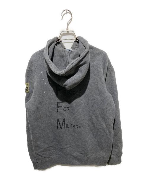 PPFM（ピーピーエフエム）PPFM (ピーピーエフエム) y2k ダメージ加工ジップパーカー グレー サイズ:FREEの古着・服飾アイテム