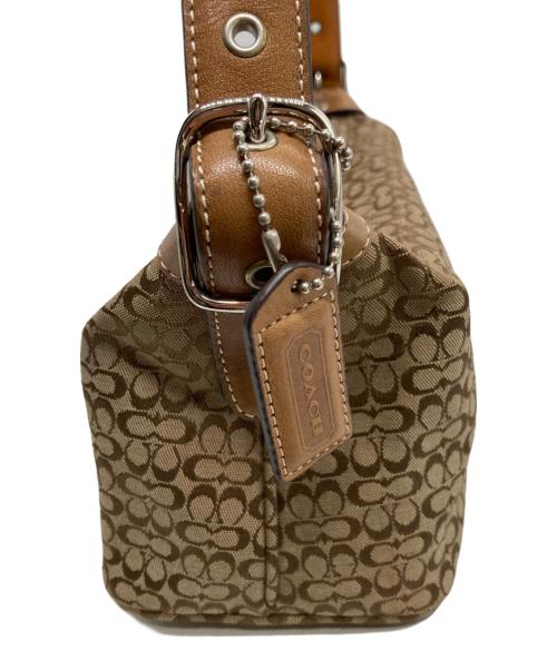 COACH（コーチ）COACH (コーチ) ミニシグネチャーアクセサリーポーチ ブラウンの古着・服飾アイテム