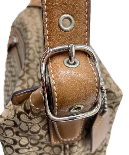 COACH（コーチ）COACH (コーチ) ミニシグネチャーアクセサリーポーチ ブラウンの古着・服飾アイテム