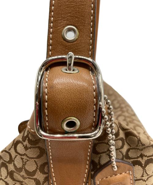 COACH（コーチ）COACH (コーチ) ミニシグネチャーアクセサリーポーチ ブラウンの古着・服飾アイテム