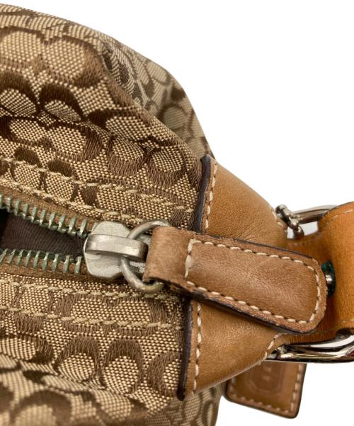COACH（コーチ）COACH (コーチ) ミニシグネチャーアクセサリーポーチ ブラウンの古着・服飾アイテム