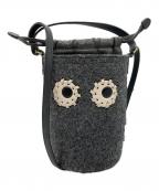 ANYA HINDMARCHアニヤ・ハインドマーチ）の古着「ショルダーバッグ/mini cross body eyes」｜グレー