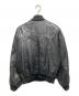 EURO VINTAGE (ユーロヴィンテージ) 裏総柄レザーボンバージャケット ブラック サイズ:不明：10000円