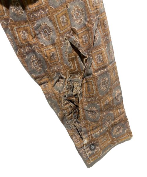 macgregor（マクレガー）macgregor (マクレガー) ヴィンテージ絨毯柄オープンカラーシャツ ブラウン サイズ:Mの古着・服飾アイテム