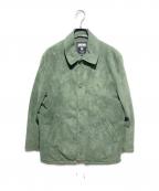 Deviluseデビルユース）の古着「フェイクスエードコーチジャケット」｜グリーン