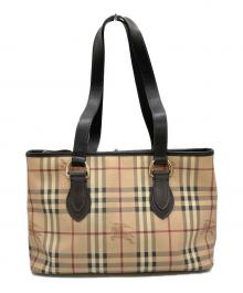 BURBERRY（バーバリー）の古着「ノヴァチェックトートバッグ シャドーホース 」｜ベージュ