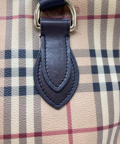 BURBERRY（バーバリー）BURBERRY (バーバリー) ノヴァチェックトートバッグ シャドーホース  ベージュの古着・服飾アイテム