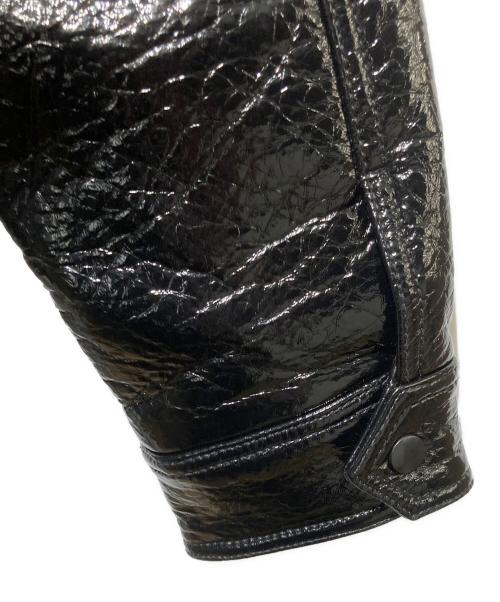 DIESEL（ディーゼル）DIESEL (ディーゼル) J-LOU Leatherette ジャケット ブラック サイズ:Ｌの古着・服飾アイテム