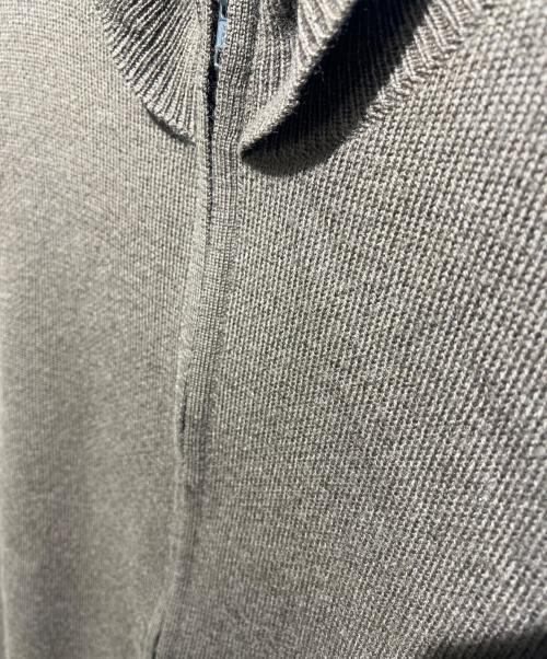 MHL（エムエイチエル）MHL (エムエイチエル) ジップアップニット ブラウン サイズ:Ｌの古着・服飾アイテム
