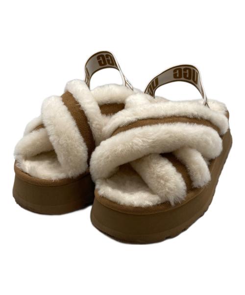 UGG（アグ）UGG (アグ) Disco Cross Slide ベージュ サイズ:23の古着・服飾アイテム