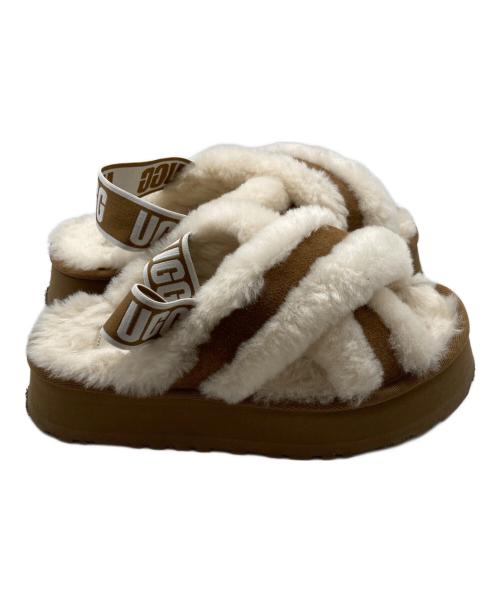 UGG（アグ）UGG (アグ) Disco Cross Slide ベージュ サイズ:23の古着・服飾アイテム