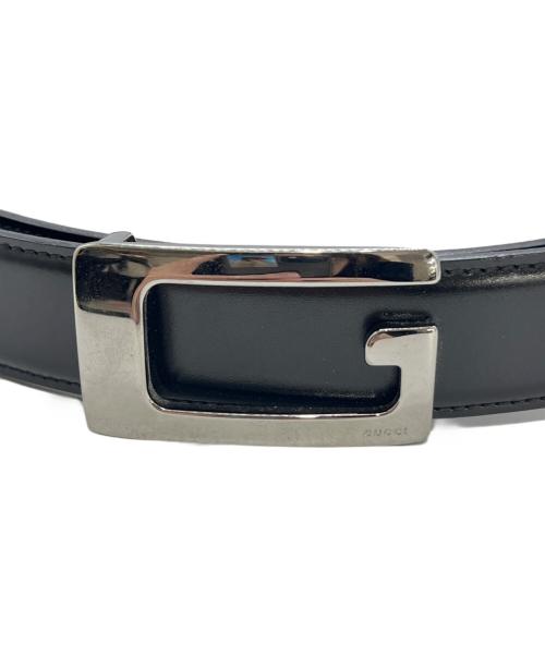 GUCCI（グッチ）GUCCI (グッチ) Gバックルリバーシブルベルト ブラックの古着・服飾アイテム