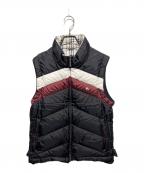 BURBERRY BLACK LABELバーバリーブラックレーベル）の古着「ダウンベスト」｜レッド×ブラック