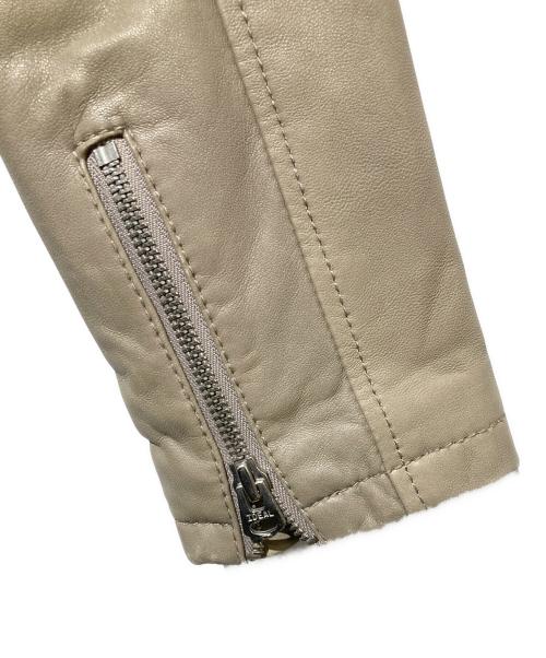 BEAUTY&YOUTH（ビューティーアンドユース）BEAUTY&YOUTH (ビューティーアンドユース) ダブルライダースジャケット ベージュ サイズ:Mの古着・服飾アイテム