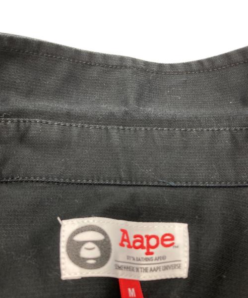 Aape BY A BATHING APE（エーエイプ バイ アベイシングエイプ）AAPE BY A BATHING APE (エーエイプ バイ アベイシングエイプ) シャツジャケット ブラック サイズ:Mの古着・服飾アイテム