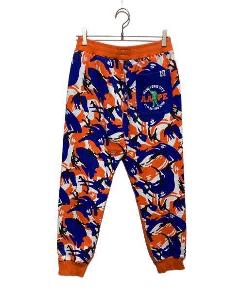 Aape BY A BATHING APE（エーエイプ バイ アベイシングエイプ）AAPE BY A BATHING APE (エーエイプ バイ アベイシングエイプ) NYC sweatpants オレンジ サイズ:Mの古着・服飾アイテム
