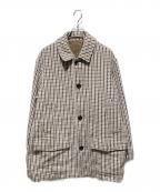 TEGE UNITED ARROWSテゲ ユナイテッドアローズ）の古着「チェック カバーオール」｜ベージュ