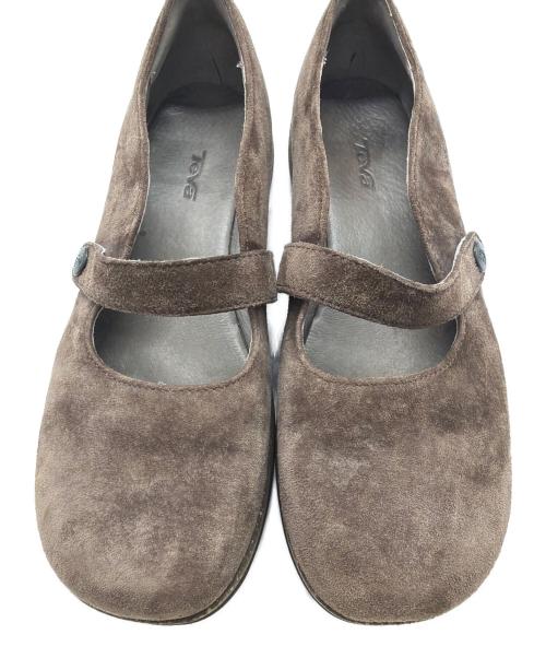 TEVA（テバ）TEVA (テバ) スエードメアリージェーンズ ブラウン サイズ:24cmの古着・服飾アイテム