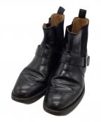 REGALリーガル）の古着「バックル付きサイドゴアブーツ」｜ブラック