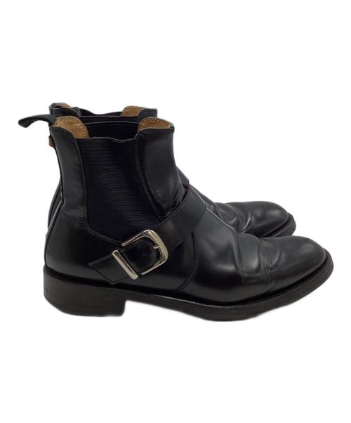 REGAL（リーガル）REGAL (リーガル) バックル付きサイドゴアブーツ ブラック サイズ:24ｃｍの古着・服飾アイテム