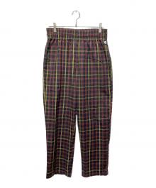 COOKMAN（クックマン）の古着「Chef Pants Semiwide FAT Tartan Check」｜レッド