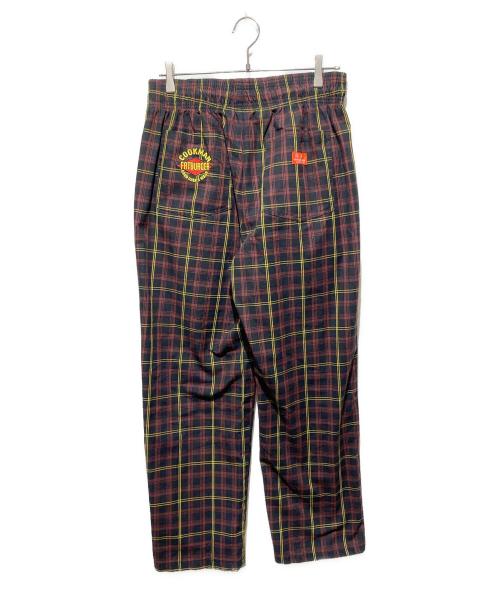 COOKMAN（クックマン）COOKMAN (クックマン) Chef Pants Semiwide FAT Tartan Check レッド サイズ:Ｌの古着・服飾アイテム