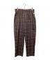 COOKMAN（クックマン）の古着「Chef Pants Semiwide FAT Tartan Check」｜レッド