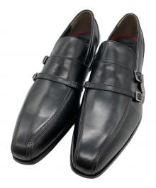 madras（マドラス）の古着「ダブルベルトスリッポン/ビジネスシューズ」｜ブラック