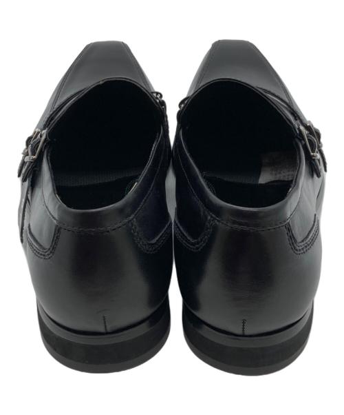 madras（マドラス）madras (マドラス) ダブルベルトスリッポン/ビジネスシューズ ブラック サイズ:27cmの古着・服飾アイテム