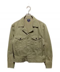 中古・古着通販】TTT MSW (ティー) Work jacket w/pierce グリーン