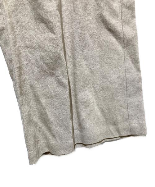 BEARDSLEY（ビアズリー）BEARDSLEY (ビアズリー) ウエストリブリネンパンツ ベージュ サイズ:2 未使用品の古着・服飾アイテム