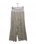 BEARDSLEY (ビアズリー) ウエストリブリネンパンツ ベージュ サイズ:2 未使用品：6000円