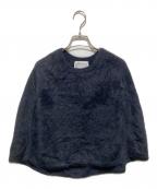 BEARDSLEYビアズリー）の古着「ファーニットポンチョ」｜ブラック