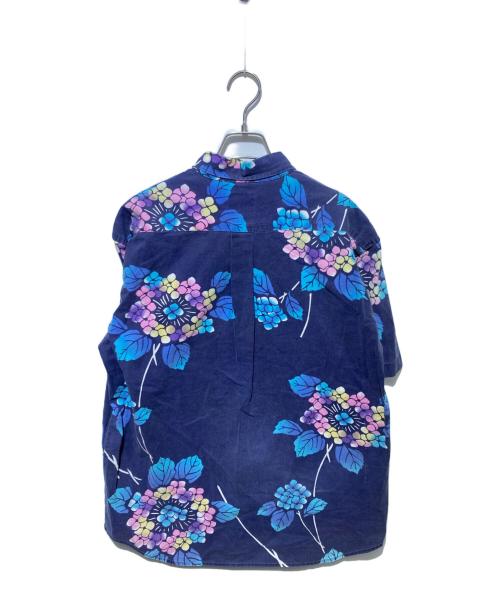 stussy（ステューシー）stussy (ステューシー) フラワープリントシャツ ネイビー サイズ:Lの古着・服飾アイテム