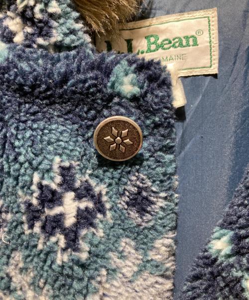 L.L.Bean（エルエルビーン）L.L.Bean (エルエルビーン) 80ｓノルディック柄コート ブルー サイズ:不明の古着・服飾アイテム