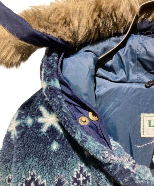 L.L.Bean（エルエルビーン）L.L.Bean (エルエルビーン) 80ｓノルディック柄コート ブルー サイズ:不明の古着・服飾アイテム