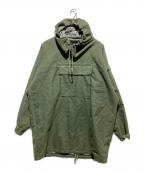VINTAGEヴィンテージ）の古着「ベルギー軍 ケミカルプロテクティブスモックパーカー」｜カーキ