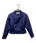 BALENCIAGAバレンシアガ）の古着「ノーカラージップアップジャケット」｜ネイビー