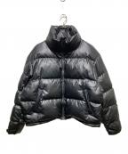 BREATHブレス）の古着「FAUX LEATHER MATTE CROCODILE DOWN JACKET」｜ブラック