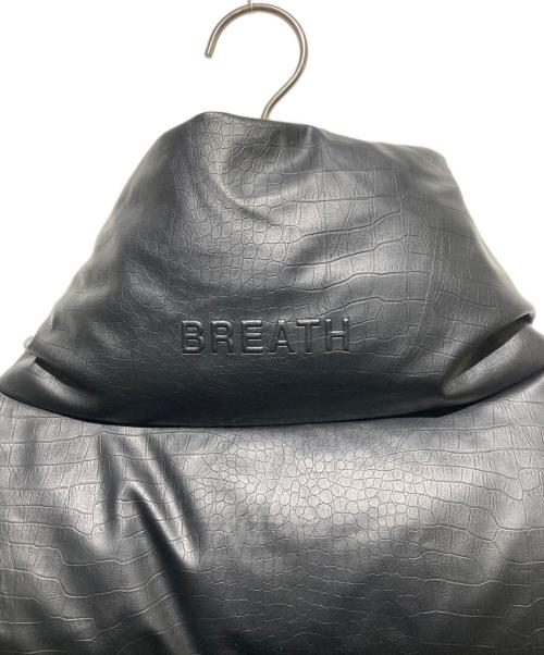 BREATH（ブレス）BREATH (ブレス) FAUX LEATHER MATTE CROCODILE DOWN JACKET ブラック サイズ:2XL 未使用品の古着・服飾アイテム