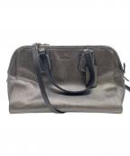 COACHコーチ）の古着「メタリック ペブルレザーショルダーバッグ」｜シルバー