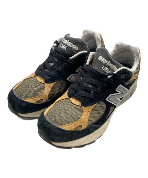 NEW BALANCE（ニューバランス）NEW BALANCE (ニューバランス) 990V3 ローカットスニーカー ベージュ×ブラック サイズ:26cmの古着・服飾アイテム