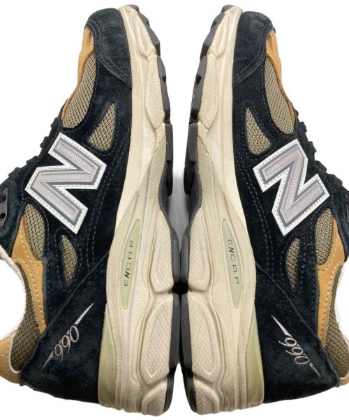 NEW BALANCE（ニューバランス）NEW BALANCE (ニューバランス) 990V3 ローカットスニーカー ベージュ×ブラック サイズ:26cmの古着・服飾アイテム